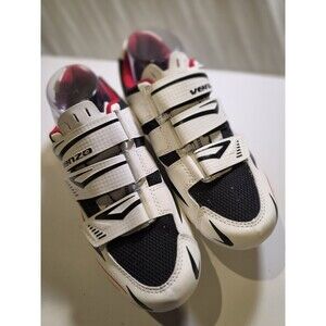 Venzo Cycling Shoes Black/Red Size EU 40 US Men 6.5 / Women 8 Gently Used Nice